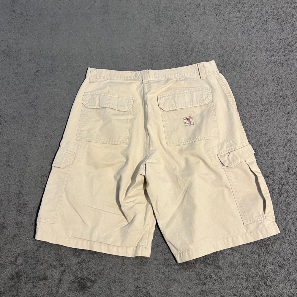 Vintage US Polo Assn Mens Cargo Shorts Size 34 Heritage Cotton Baggy Skater